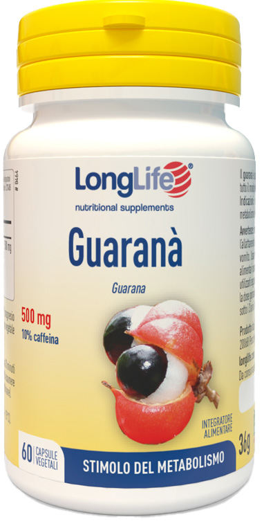 LONGLIFE GUARANA' 60 CAPSULE VEGETALI - dottorbianchi.it