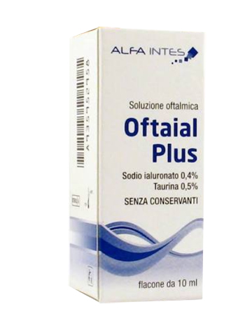SOLUZIONE OFTALMICA OFTAIAL PLUS ACIDO IALURONICO 0,4% E TAURINA 10ML - dottorbianchi.it