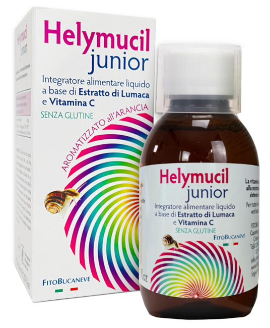 HELYMUCIL JUNIOR ESTRATTO DI LUMACA E VITAMINA C 150 ML AROMATIZZATO ALL'ARANCIA - dottorbianchi.it