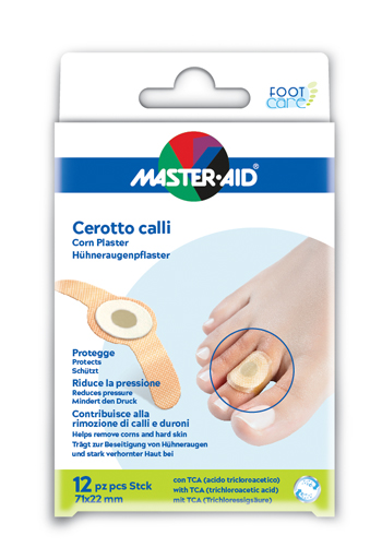 MASTER-AID CEROTTO CALLIFUGO FOOT CARE 71X22 MM 12 PEZZI - dottorbianchi.it