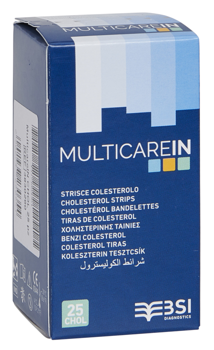 STRISCE MISURAZIONE GLICEMIA MULTICARE IN GLUCOSIO ELETTRODO 50 PEZZI - dottorbianchi.it