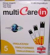 TEST TRIGLICERIDI MULTICARE IN STRISCE CON ASPIRAZIONE CAPIILLARE 5 PEZZI - dottorbianchi.it
