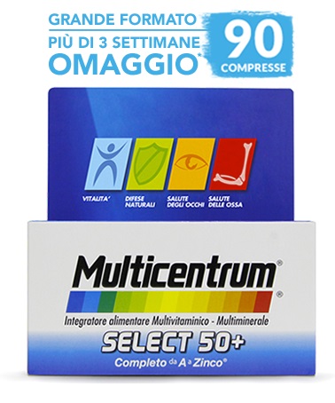 MULTICENTRUM SELECT 50+ 90 COMPRESSE - dottorbianchi.it