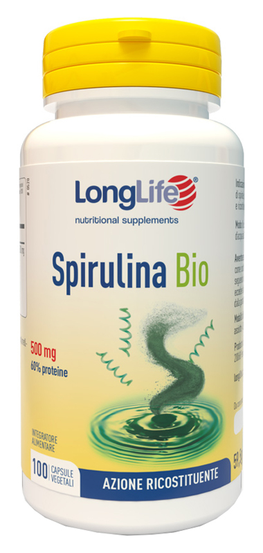 LONGLIFE SPIRULINA BIO 500 MG 100 CAPSULE VEGETALI - dottorbianchi.it