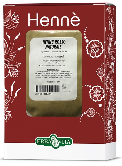 HENNE COLORANTE CAPELLI ROSSO NATURALE 100 G - dottorbianchi.it