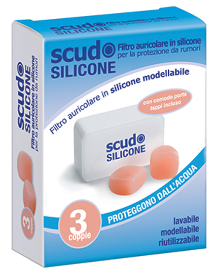 TAPPO AURICOLARE EARPLUG SCUDO IN SILICONE 3 COPPIE 6 PEZZI ARTICOLO 7EN091 - dottorbianchi.it