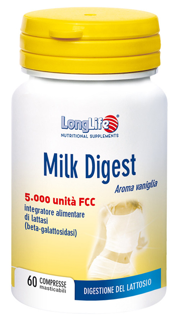 LONGLIFE MILK DIGEST 60 COMPRESSE - dottorbianchi.it