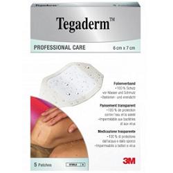 TEGADERM MEDICAZIONE IMPERMEABILE TRASPARENTE 5 PEZZI 6X7 CM - dottorbianchi.it