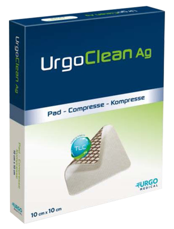 MEDICAZIONE TNT ASSORBENTE GELIFICANTE URGOCLEAN AG/SILVER 10X10CM 5 PEZZI - dottorbianchi.it