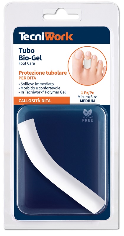 BIOGEL FASCETTA TUBOLARE GEL DITA PIEDI MEDIUM 1 PEZZO - dottorbianchi.it