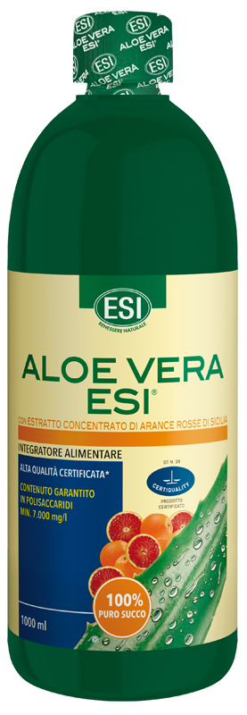 ESI ALOE SUCCO ARANCIA ROSSA 1000 ML - dottorbianchi.it