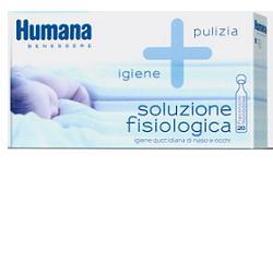 HUMANA SOLUZIONE FISIOLOGICA MONODOSE, 20 FLACONCINI DA 5ML - dottorbianchi.it