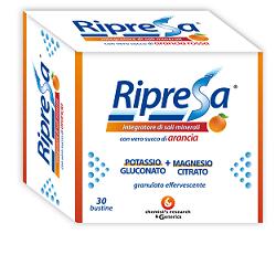 RIPRESA 30BUST 10G INTEGRATORE ALIMENTARE DI MAGNESIO E POTASSIO BUSTINE EFFERVESCENTI UTILE NEGLI STATI DI STANCHEZZA - dottorbianchi.it