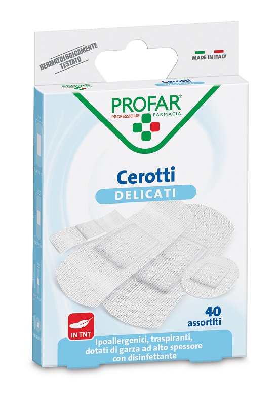 CEROTTO TESSUTO NON TESSUTO DELICATO ASSORTITI 40 PEZZI PROFAR - dottorbianchi.it