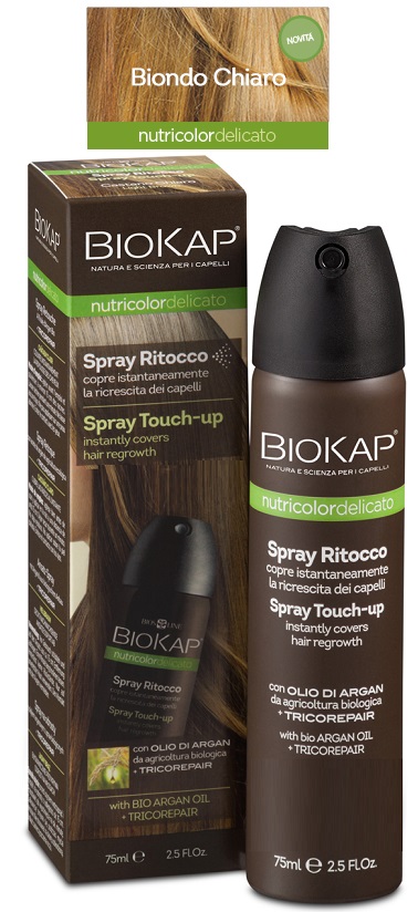 BIOS LINE  BIOKAP NUTRICOLOR DELICATO SPRAY RITOCCO BIONDO CHIARO 75 ML - dottorbianchi.it