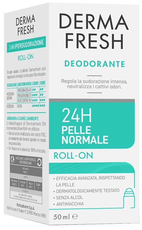 DERMAFRESH 24H PELLE NORMALE ROLL ON 50 ML - dottorbianchi.it