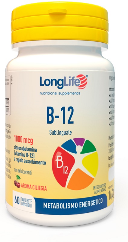 LONGLIFE B12 1000 MCG 60 TAVOLETTE - dottorbianchi.it