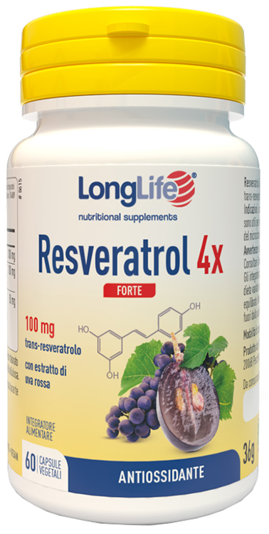 LONGLIFE RESVERATROL 4X FORTE 60 CAPSULE - dottorbianchi.it