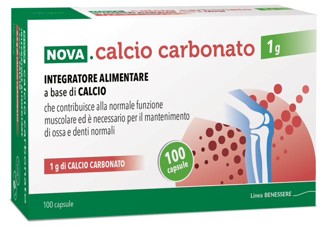NOVA CALCIO CARBONATO 1 G 100 CAPSULE - dottorbianchi.it