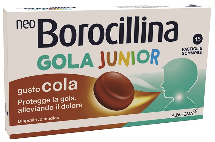 NEOBOROCILLINA GOLA JUNIOR 15 PASTIGLIE GUSTO COLA - dottorbianchi.it