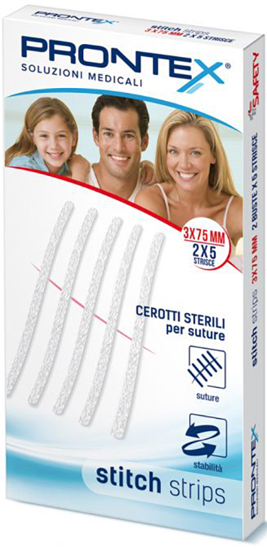 PRONTEX STITCH STRIPS 3X75 10 PEZZI - dottorbianchi.it