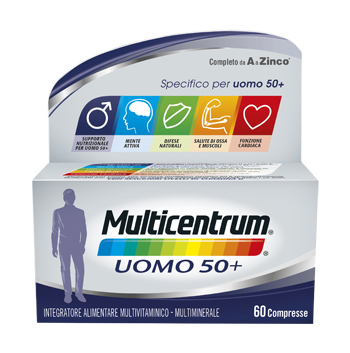 MULTICENTRUM UOMO 50+ 60 COMPRESSE - dottorbianchi.it