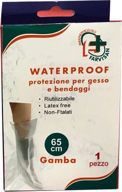 WATERPROOF PROTEZIONE PER GESSO E BENDAGGI PER GAMBA 65 CM RIUTILIZZABILE - dottorbianchi.it