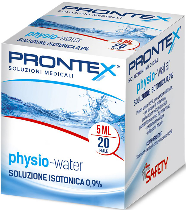 SOLUZIONE FISIOLOGICA PRONTEX PHYSIO ISOTONIC 20 FIALE DA 5 ML - dottorbianchi.it