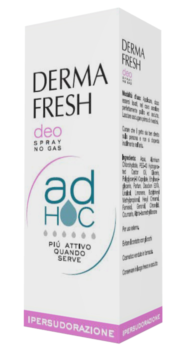 DERMAFRESH DEO SPRAY NO GAS AD HOC IPERSUDORAZIONE DEODORANTE 100 ML - dottorbianchi.it
