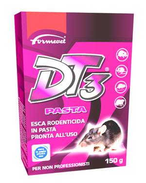 DT3 PASTA ESCA RODENTICIDA PRONTA ALL'USO 150 G - dottorbianchi.it