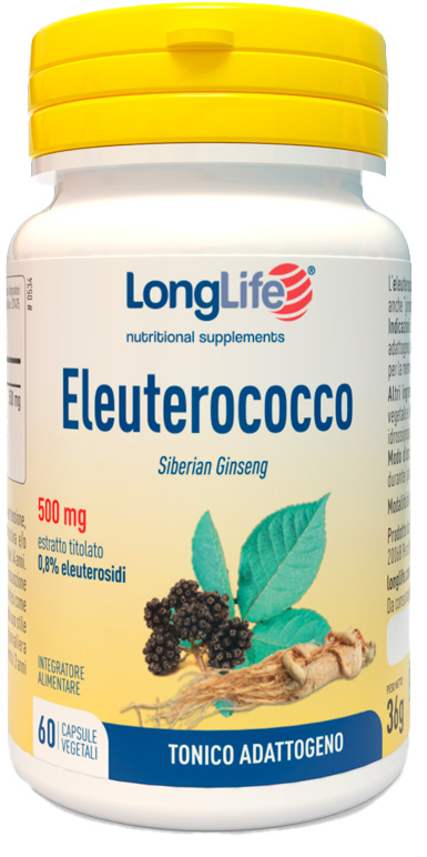 LONGLIFE ELEUTEROCOCCO 0,8% 60 CAPSULE 500MG - dottorbianchi.it