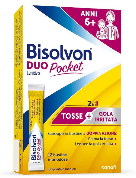 BISOLVON DUO POCKET LENITIVO NEW 12 BUSTINE - dottorbianchi.it