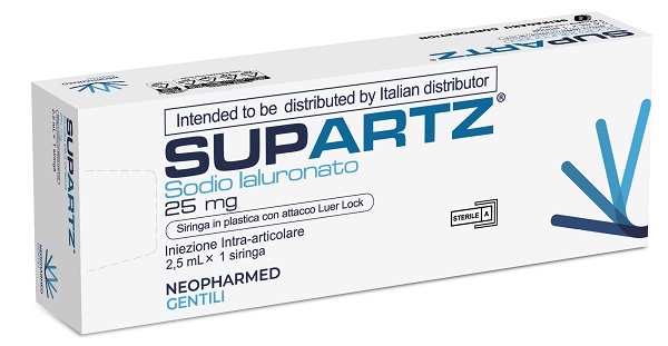 SIRINGA PRERIEMPITA INTRA-ARTICOLARE SUPARTZ ACIDO IALURONICO 25 MG 2,5 ML 1 PEZZO - dottorbianchi.it