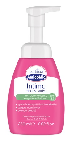 EUPHIDRA AMIDOMIO INTIMO MOUSSE ATTIVA PH 3,5 250 ML - dottorbianchi.it