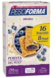 PESOFORMA BISCOTTI MIRTILLI 8 PASTI 16 BISCOTTI - dottorbianchi.it