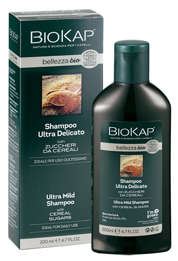 BIOKAP BELLEZZA BIO SHAMPOO ULTRA DELICATO COSMOS ECOCERT 200 ML - dottorbianchi.it