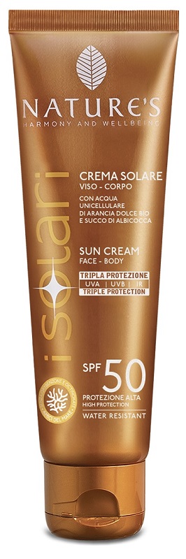 NATURE'S I SOLARI CREMA VISO CORPO SPF 50 75 ML EDIZIONE LIMITATA TRAVEL SIZE - dottorbianchi.it
