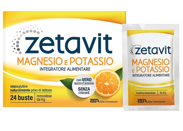 ZETAVIT MAGNESIO POTASSIO SENZA ZUCCHERO 24 BUSTINE DA 6 G - dottorbianchi.it