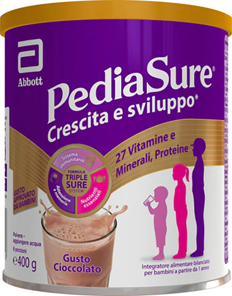 PEDIASURE CRESCITA&SVILUPPO RINFORZA CIOCCOLATO 850 G - dottorbianchi.it