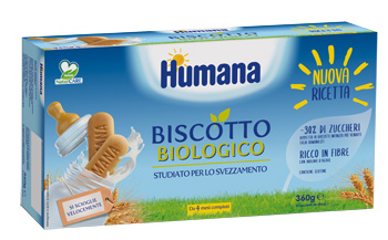 HUMANA BISCOTTO BABY BIO 2 SACCHETTI DA 180 G - dottorbianchi.it