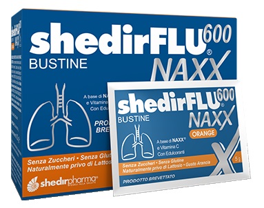 SHEDIRFLU 600 NAXX ARANCIA SENZA ZUCCHERI 20 BUSTINE - dottorbianchi.it