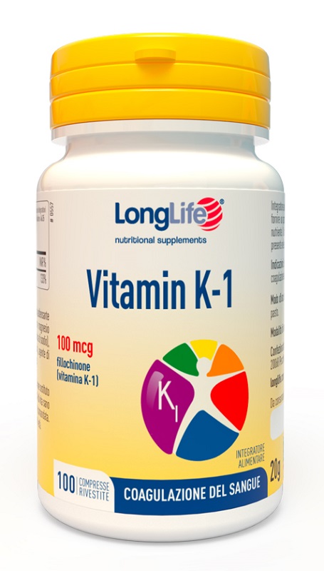 LONGLIFE VITAMIN K 100MCG 100 COMPRESSE - dottorbianchi.it