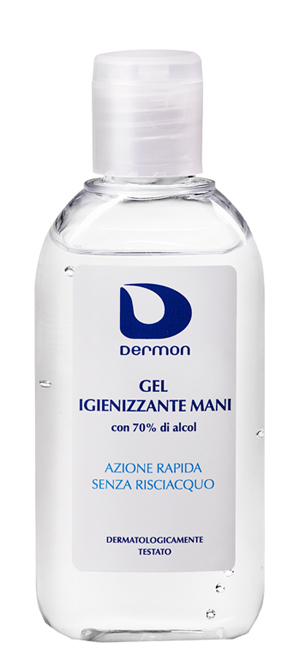 DERMON GEL IGIENIZZANTE MANI 100 ML 70% ALCOOL - dottorbianchi.it