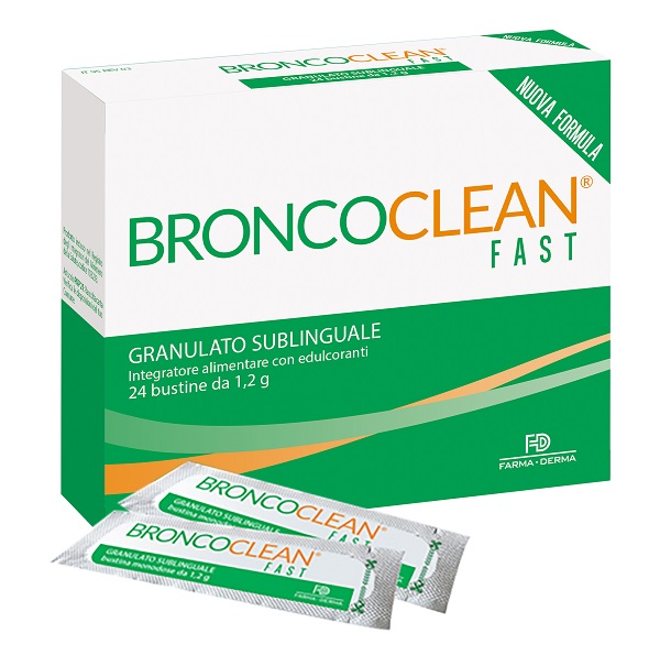 BRONCOCLEAN FAST GRANULATO SUBLINGUALE 24 BUSTINE - dottorbianchi.it