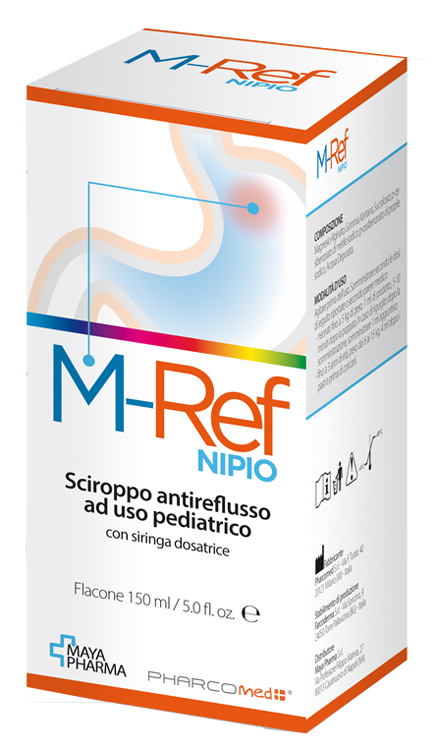 M-REF NIPIO SCIROPPO ANTIREFLUSSO AD USO PEDIATRICO 150 ML CON SIRINGA DOSATRICE - dottorbianchi.it