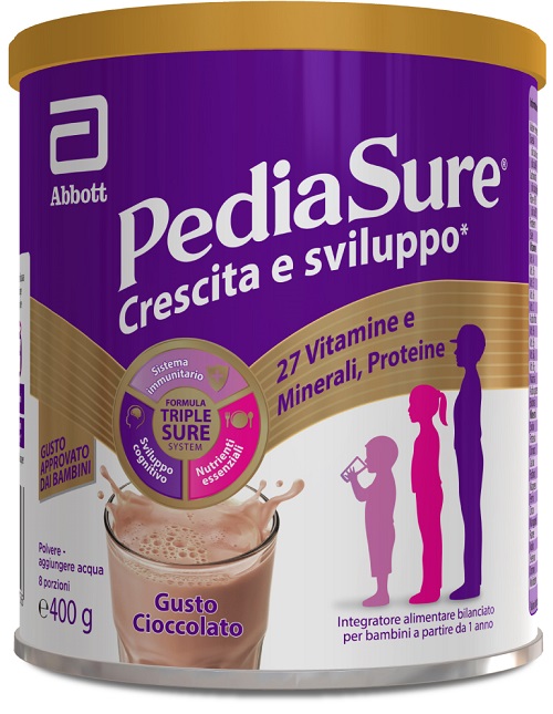 PEDIASURE CRESCITA&SVILUPPO RINFORZA CIOCCOLATO 400 G - dottorbianchi.it