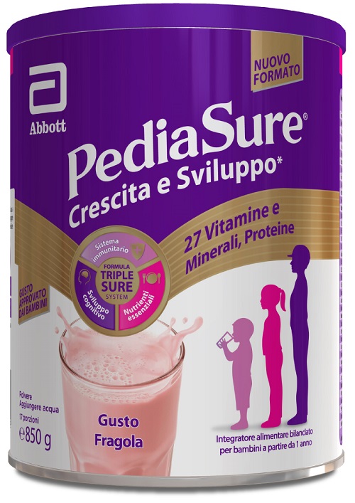 PEDIASURE CRESCITA&SVILUPPO FRAGOLA 850 G - dottorbianchi.it