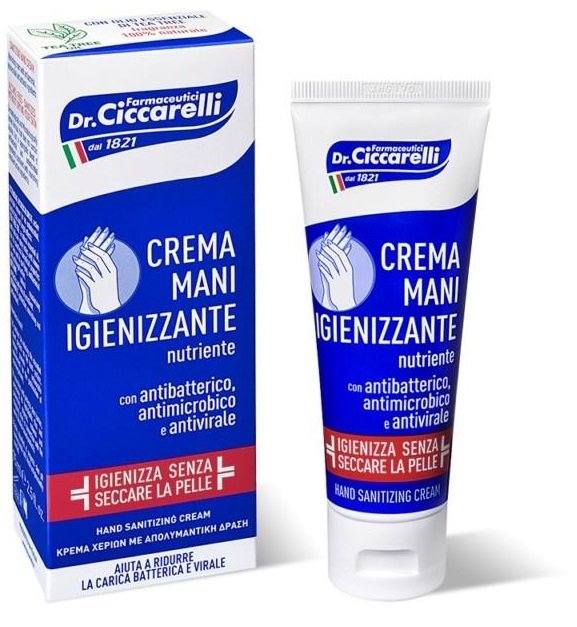 CICCARELLI CREMA MANI IGIENIZZANTE 75 ML - dottorbianchi.it