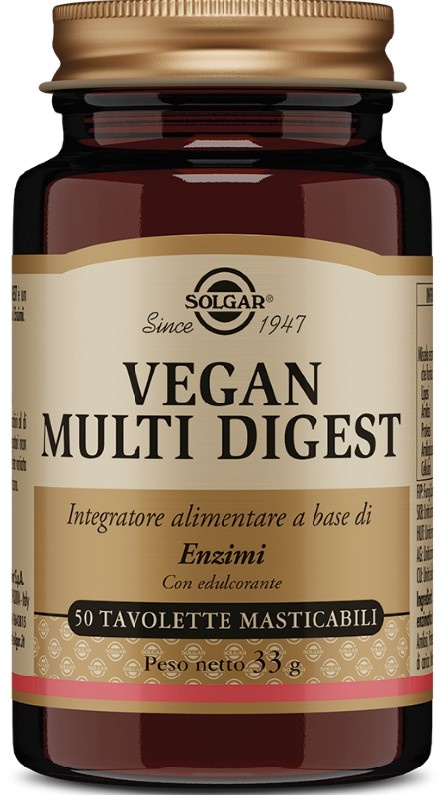 VEGAN MULTI DIGEST 50 TAVOLETTE MASTICABILI - dottorbianchi.it