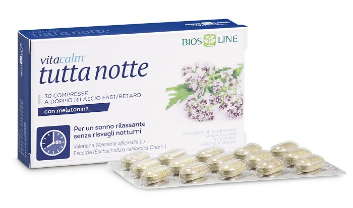 VITACALM TUTTA NOTTE CON MELATONINA 60 COMPRESSE - dottorbianchi.it
